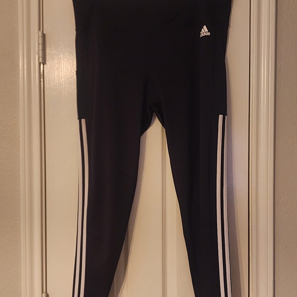 Womens Joggers/Black w/White stripes - Picture 4 of 6